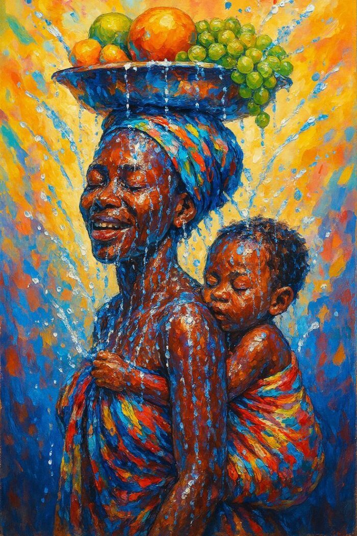 African Cultural Art Print